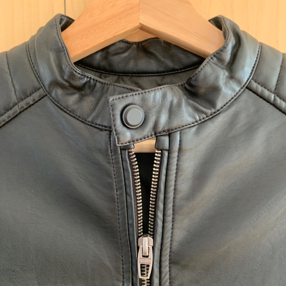 ZARA Boys Faux Leather Jacket Size 11-12 - Picture 4 of 9